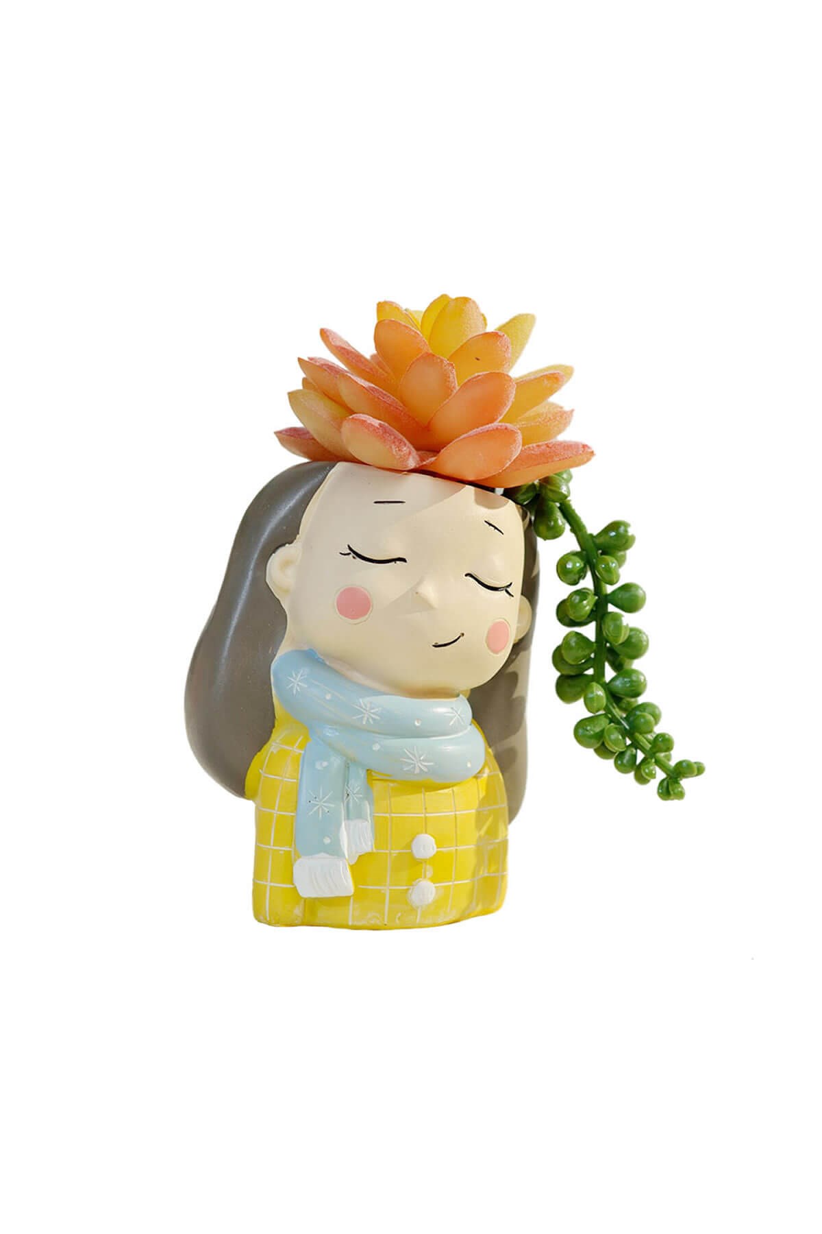 Atkılı Kız Kaktüs Saksısı