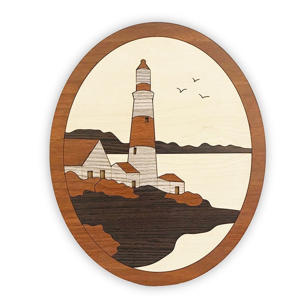 Deniz Feneri Ahşap Tablo