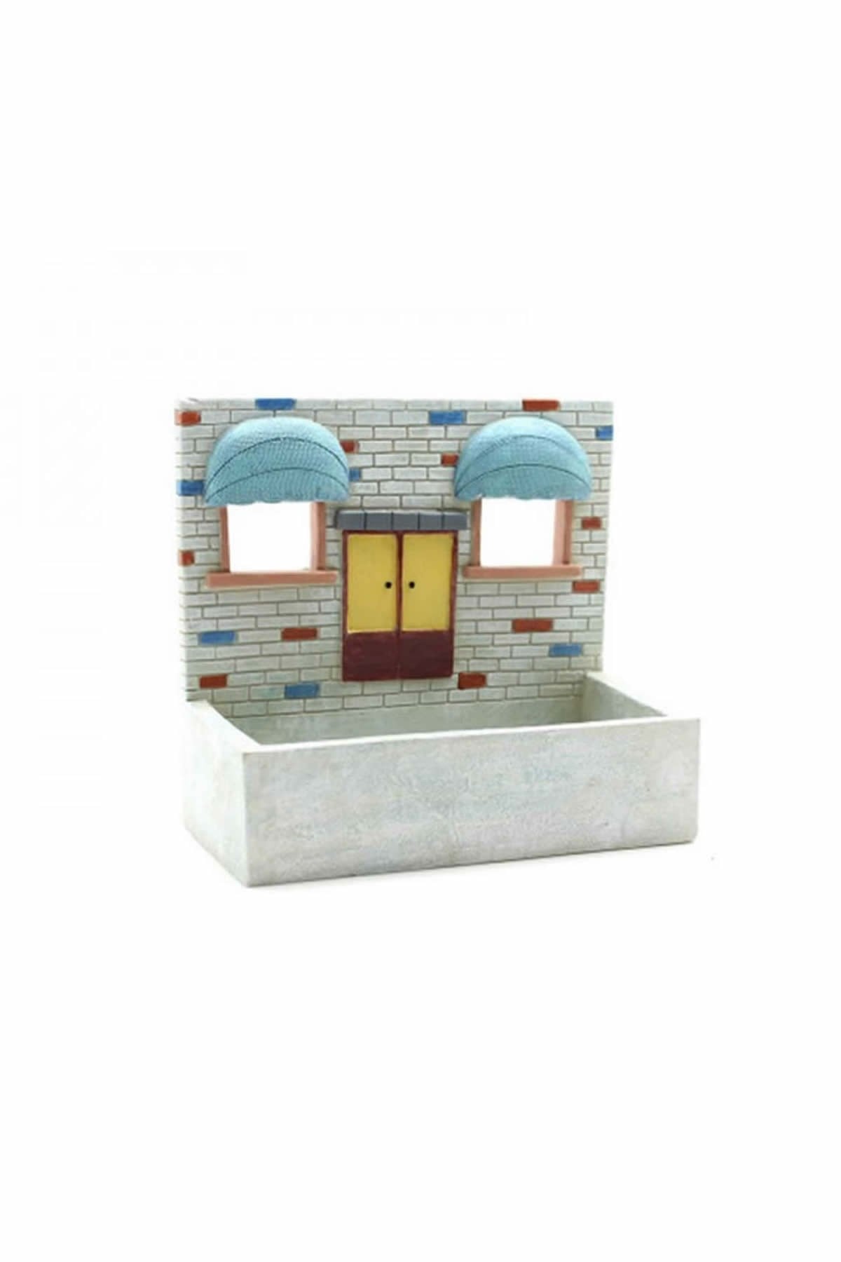 Mavi Panjurlu Ev Saksı