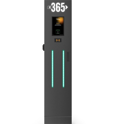 E 365 AC Dikili Tip 10 İnç Ekranlı MID Sayaçlı Tek Soketli RFID 22kW Şarj İstasyonu