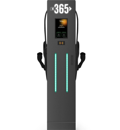 E 365 AC Dikili Tip 10 İnç Ekranlı MID Sayaçlı Çift Kablolu RFID 22kW Şarj İstasyonu