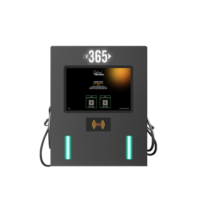 E 365 AC Duvar Tip 10 İnç Ekranlı MID Sayaçlı Çift Kablolu RFID 22kW Şarj İstasyonu