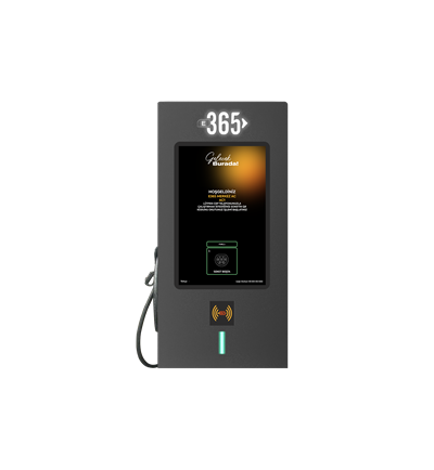 E 365 AC Duvar Tip 10 İnç Ekranlı MID Sayaçlı Tek Kablolu RFID 22kW Şarj İstasyonu (Bireysel ve Ticari Kullanıcı)