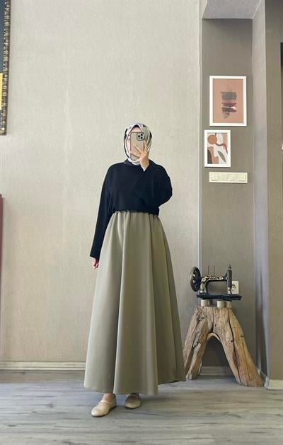Siyah basic bluz -1030