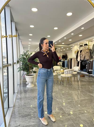Açık Mavi Boyfit Jean