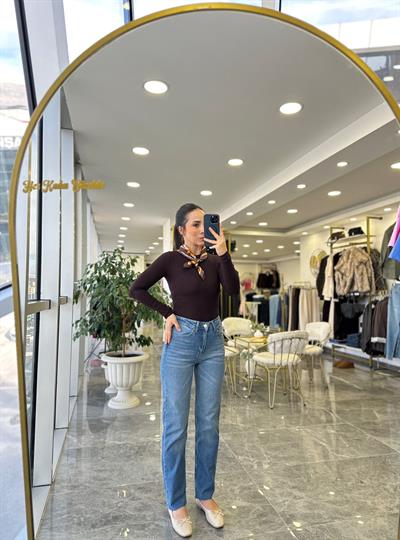 Açık Mavi Boyfit Jean