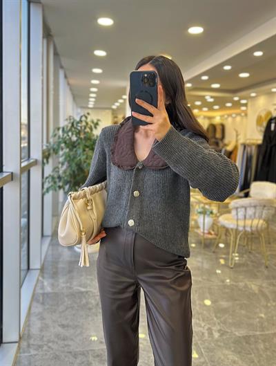 Bebe Yaka Tasarım Hırka