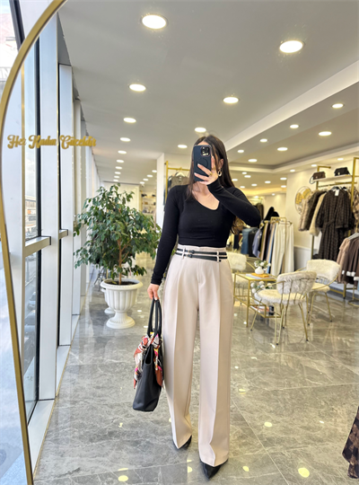 Çift Kemerli Premium Pantolon 