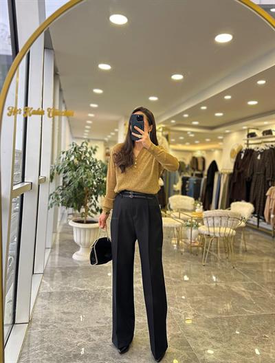 Çift Kemerli Premium Pantolon