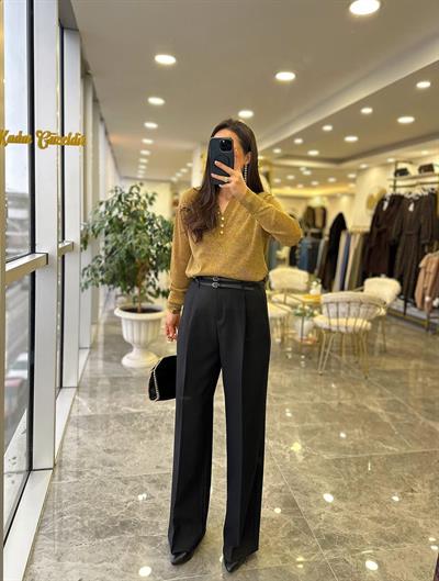 Çift Kemerli Premium Pantolon