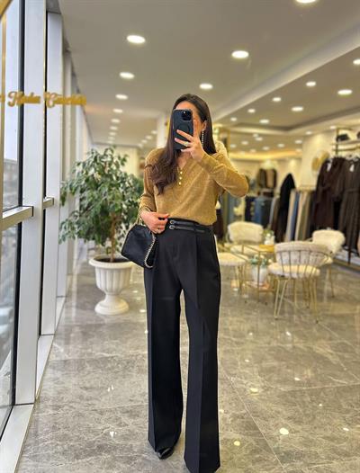 Çift Kemerli Premium Pantolon