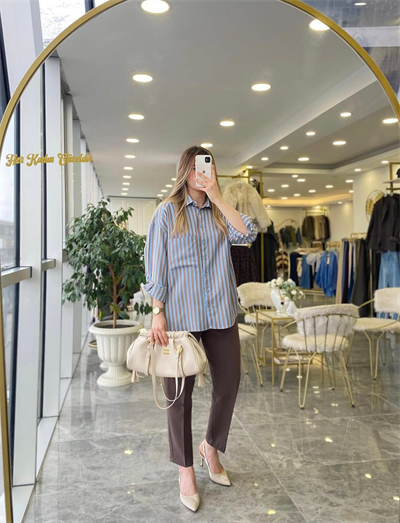 Çizgili Premium Gömlek