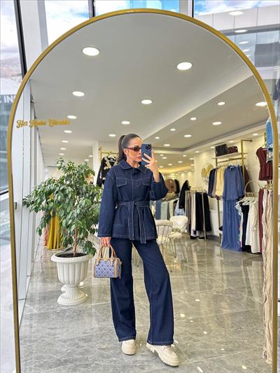 Denim Pantolon Ceket Takım