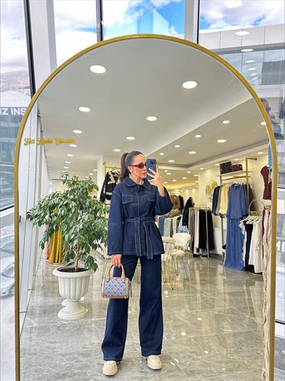 Denim Pantolon Ceket Takım