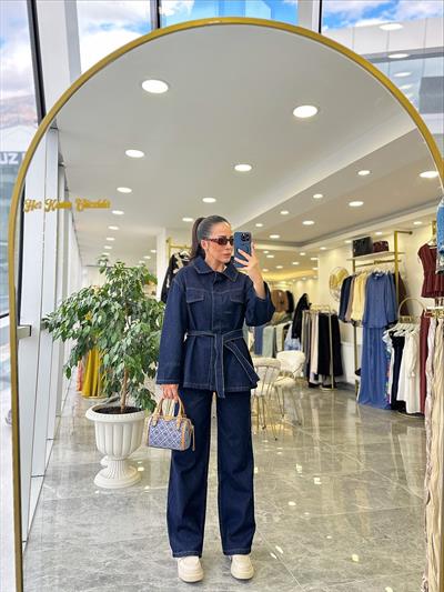 Denim Pantolon Ceket Takım
