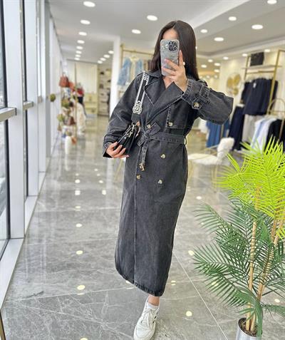 Denim Trençkot