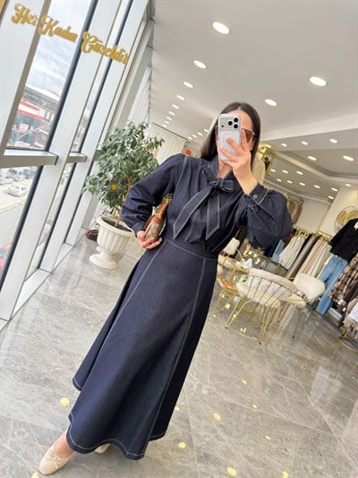 Etek Gömlek Denim Takım