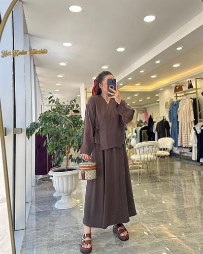 Etek Kimono Tensel Takım