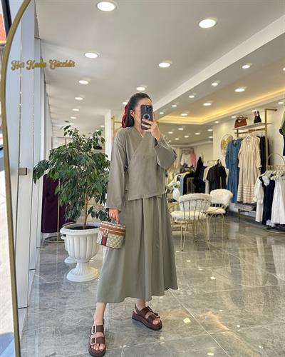 Etek Kimono Tensel Takım