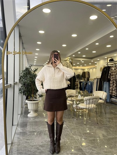 Fermuarlı Premium Kazak