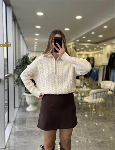 Fermuarlı Premium Kazak