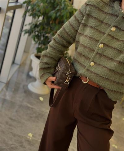 Kahve Palazzo Pantolon