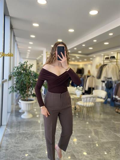 Kalem Model Pantolon Kahve