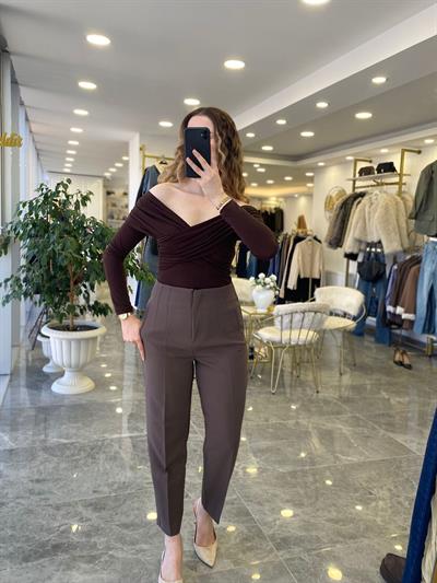 Kalem Model Pantolon Kahve