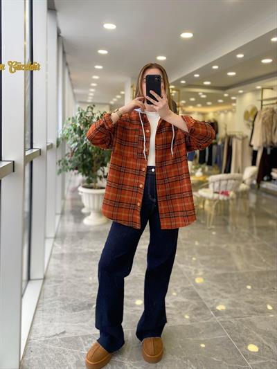 Kapüşonlu Oduncu Gömlek 