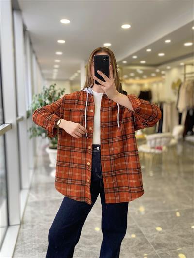 Kapüşonlu Oduncu Gömlek 