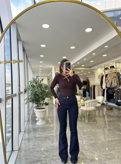 Koyu Laci İspanyol Jean 