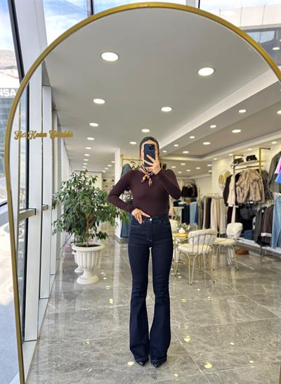 Koyu Laci İspanyol Jean 