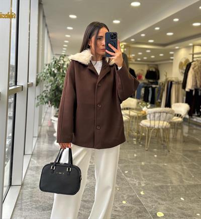 Kürklü Kaşe Ceket