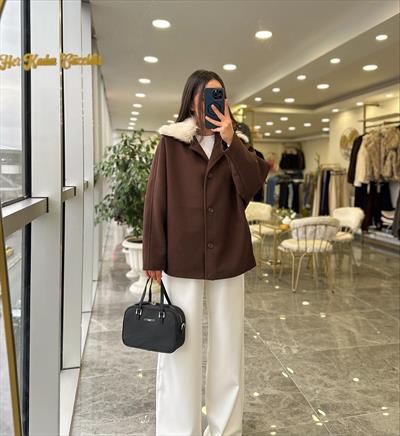 Kürklü Kaşe Ceket