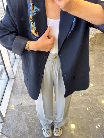Lacivert Blazer Ceket 