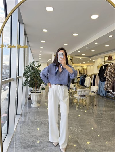 Oversize Bambu Gömlek