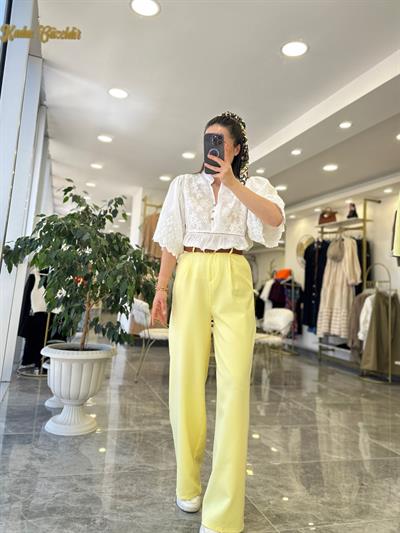 Palazzo Pantolon Sarı