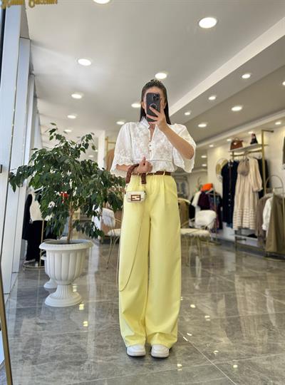 Palazzo Pantolon Sarı