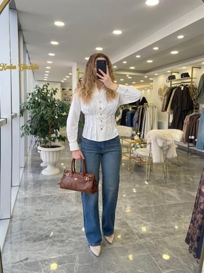 Pensli Gold Düğmeli Gömlek 