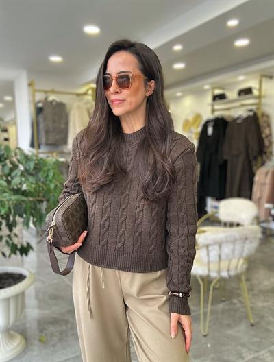 Saç Örgü Desen Kazak