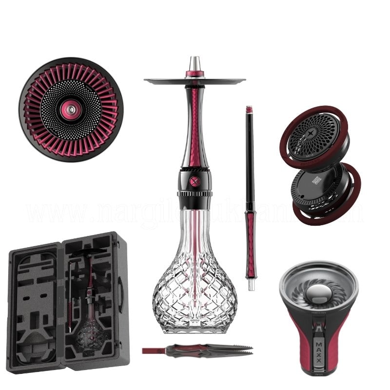 Maxx Royal Ruby Black Nargile Takımı