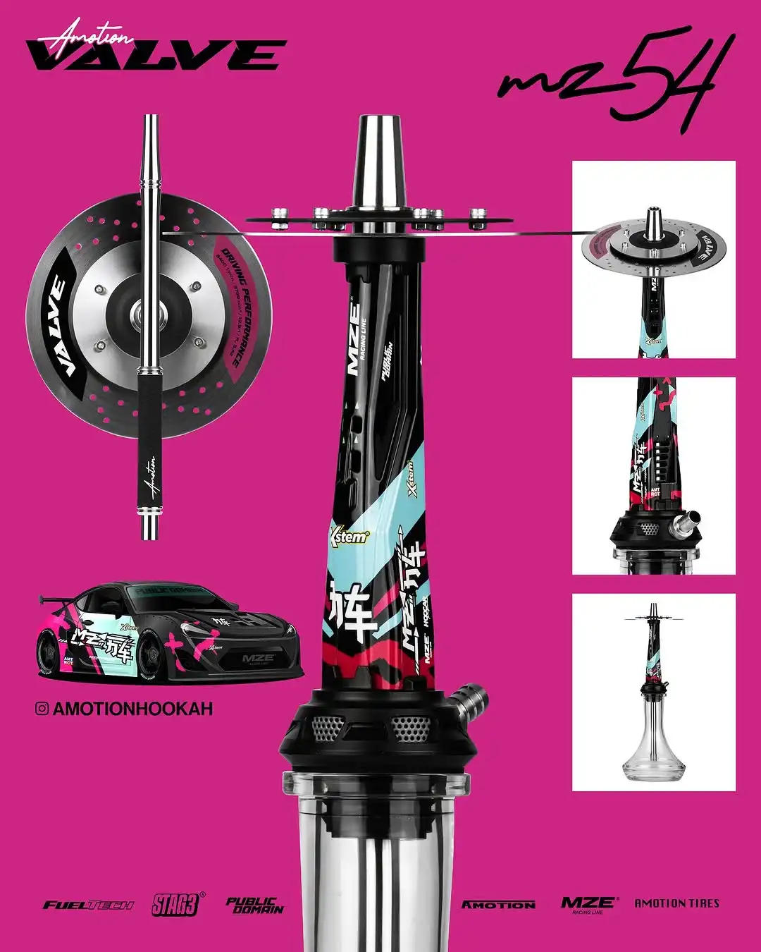Moze Amotion Valve Nargile Takımı Rpl