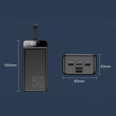  50.000 Mah Hızlı Taşınabilir Dijital Göstergeli Powerbank