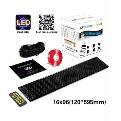  Led Araç İçi Matrix Yazı Paneli 16*96 (12×60 cm)