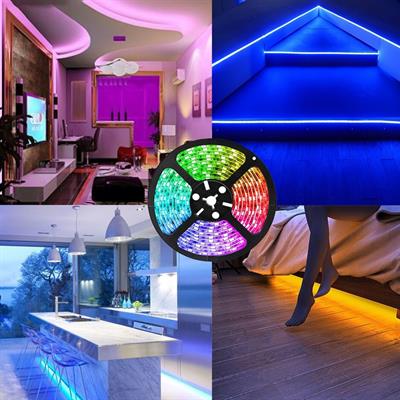 10 Metre Renkli Uzaktan Kumandalı Şerit Led