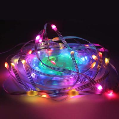 10 Metre Renkli Uzaktan Kumandalı Şerit Led 100 Led Rgb Peri Işığı Bluetooth Kumandalı Renk Değiştiren USB Işık Dekoratif Oda Balkon Parti Aydınlatma