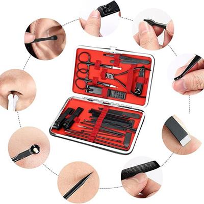 17 Parça Paslanmaz Çelik Manikür ve Pedikür Seti