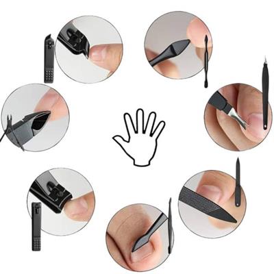 17 Parça Paslanmaz Çelik Manikür ve Pedikür Seti