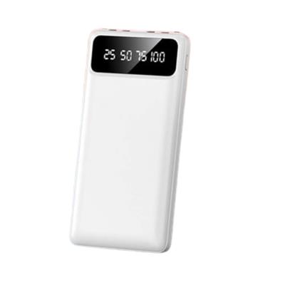 Beyaz 20.000 Mah Taşınabilir Çok Kablolu 4 Çıkışlı Dijital Göstergeli Powerbank