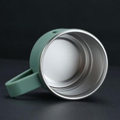 Yeşil 3 Bardaklı Paslanmaz Çelik Termos 